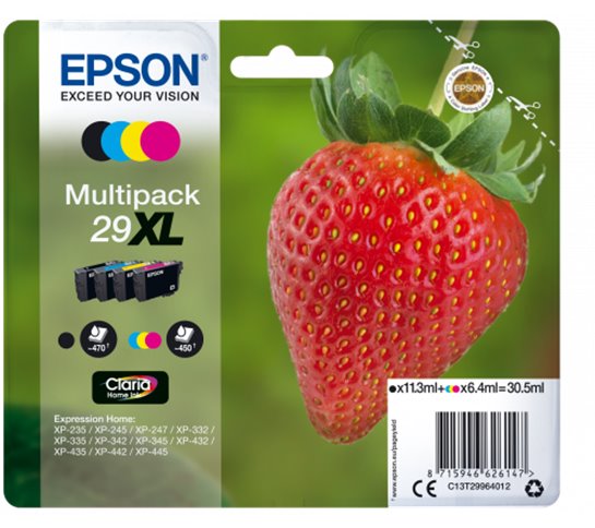 Epson Strawberry Multipack 4-colours 29XL Claria Home Ink