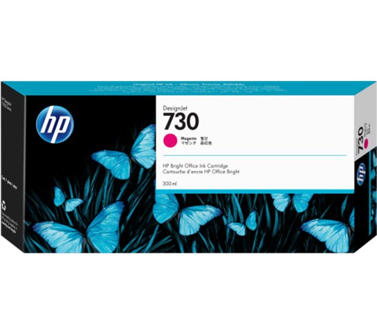 HP Cartucho de tinta DesignJet 730 magenta de 300 ml