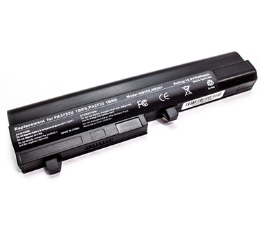 Batería para portátil  Toshiba Satellite Mini nb200 / nb205  negra
